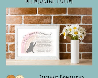 Rainbow Bridge Pet Memorial Poem