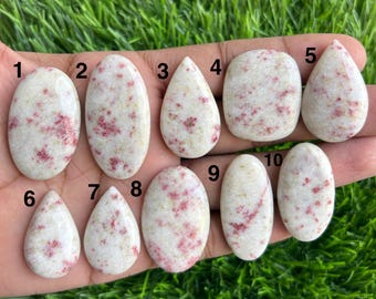 Natural Cinnabar Cabochon: Loose Gemstone for Jewelry Making