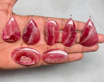 Natural Pink Cobalt Calcite Gemstone Cabochon for Jewelry Making, Collector Quality Polished Stone
