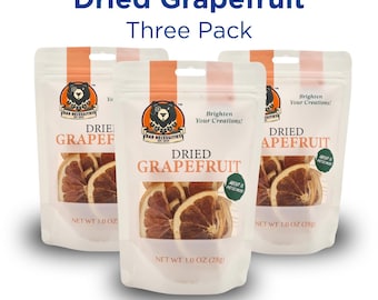 Dried Grapefruit Slices – Cocktail Garnish (3 Pack, 45+ Half Slices)