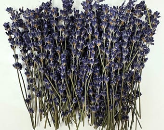 Lavender Stems – 50 Count Edible Floral Garnish for Cocktails, Cakes & Culinary Use