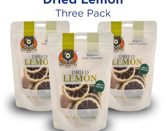 Dried Lemon Slices – Cocktail Garnish (3 Pack, 45+ Pieces)