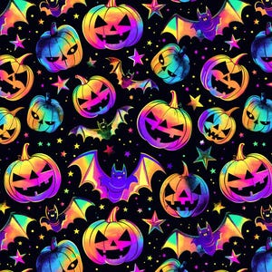 Halloween Laser Kürbis Muster Baumwollstoff-Halb-Yard-Nähstoff