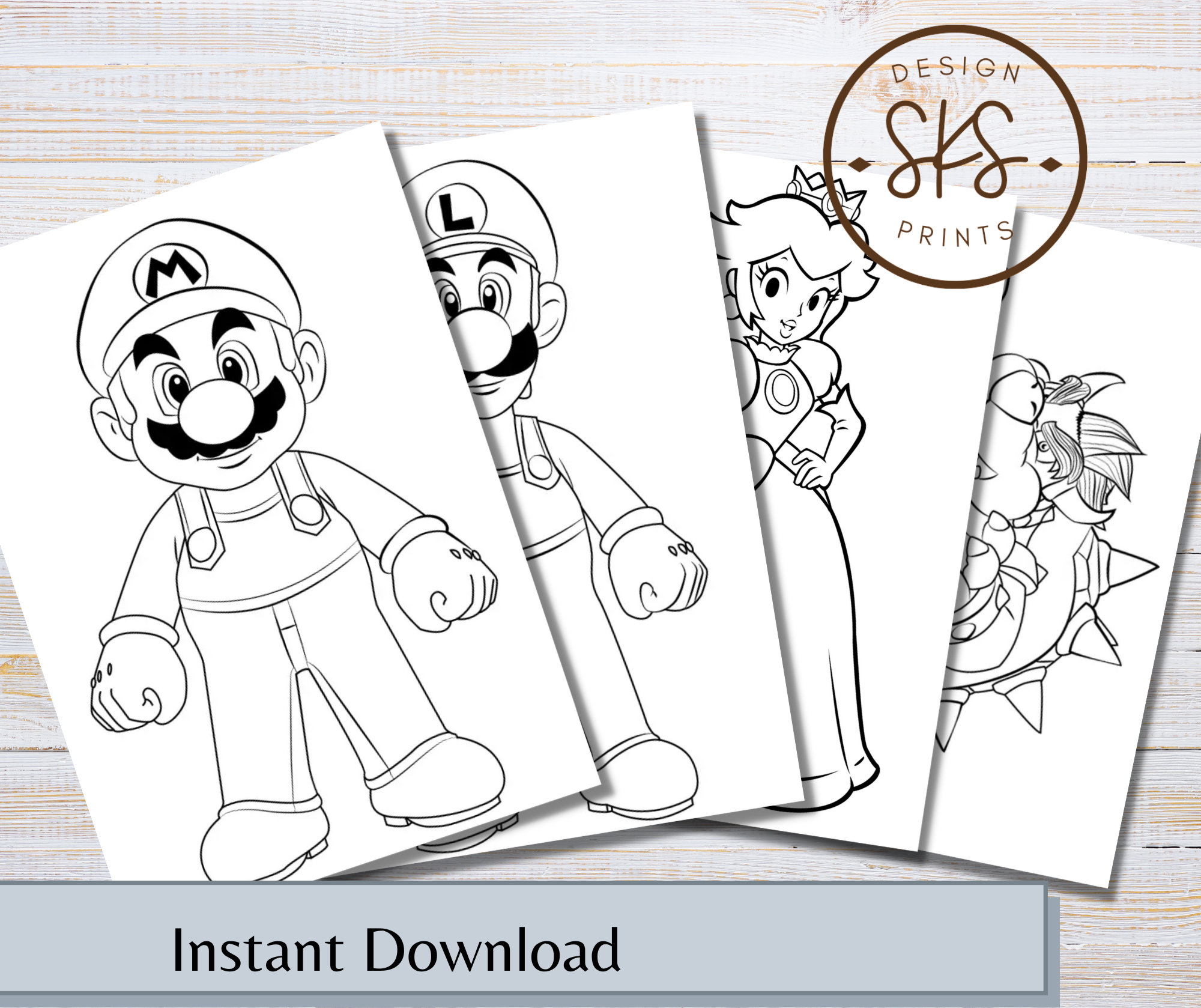 Super Mario Bros Coloring Pages (100% Free Printables)