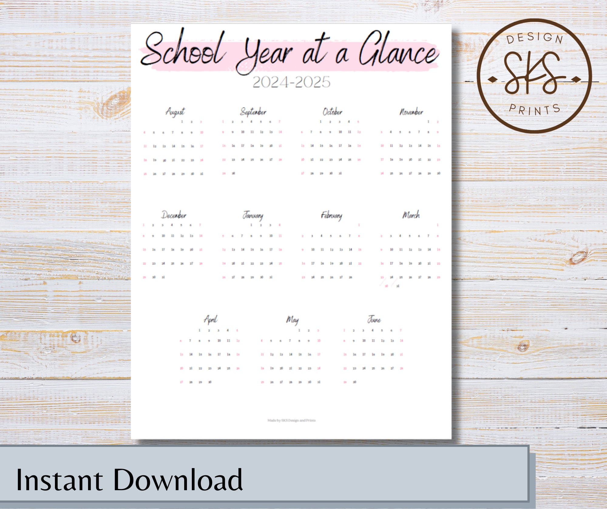 school-year-at-glance-academic-calendar-2024-2025-etsy