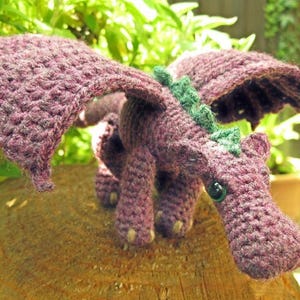 Dragon Amigurumi Crochet Pattern PDF, Cute Dragon Plush Crochet Chart, Digital Download DIY Toy Pattern, Crochet PDF Tutorial