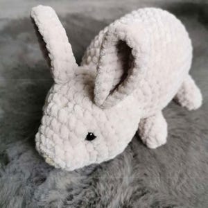 Crochet Bunny Pattern PDF, Amigurumi Rabbit Plush Toy DIY Tutorial, Soft Animal Crochet Chart Digital Download for Beginners