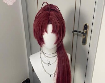 Peluca de Kyoko-Sakura para cosplay, estilo anime y manga, ideal para eventos de cosplay.