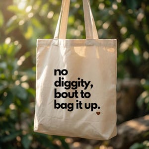 Rolig tygväska med citat, minimalistisk neutral bärväska för kvinnor, present till vänner eller kollegor