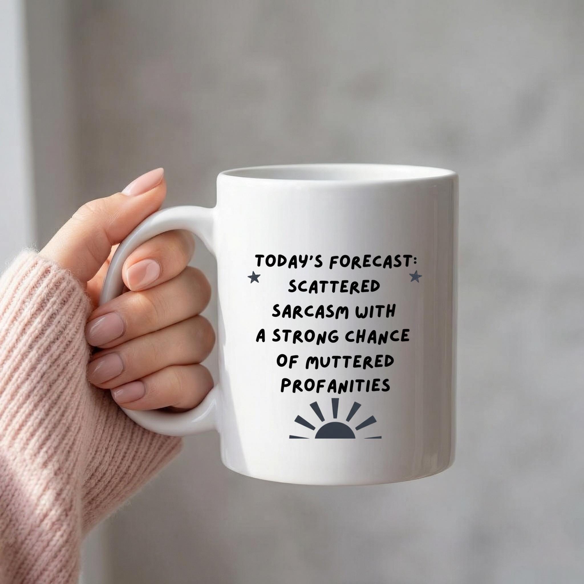 Tazza Divertente 'I Use Sarcasm At Work' – Ceramica 325 Ml, Idea Regalo Umoristica, Stampa Resistente, Microonde E Lavastoviglie