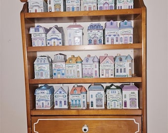 Lenox Spice Village Complete Set of 24 • Wooden Rack Included