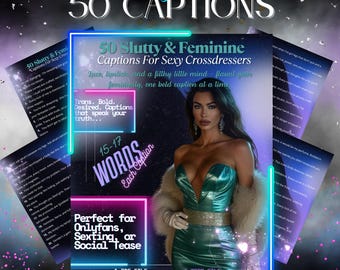 Сrossdressers Hot Captions, TG Spicy Kinky Captions, Playful Captions Bundle, Naughty Сrossdressers Quotes, Premium Custom Captions Set