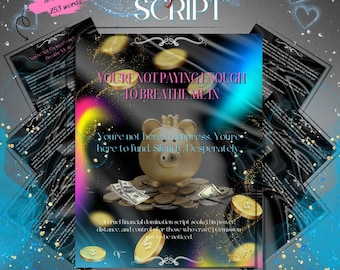 Paypig Financial Domination Script, Sexting Chat (Digital Download)