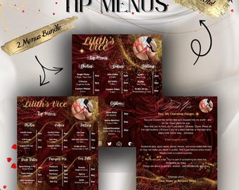 Spicy Tip Menu, Canva Tip Menu, Onlyfans Menu Template, Premium Tip Menu, Spicy Content List, Hot Tip List, OnlyFans Sexy Digital Menu
