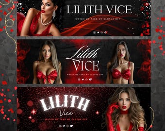 Glam Onlyfans Banner Template, Spicy Social Media Header (Digital Download)