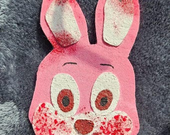 Bloody Silent hill Robbie the rabbit felt keychain