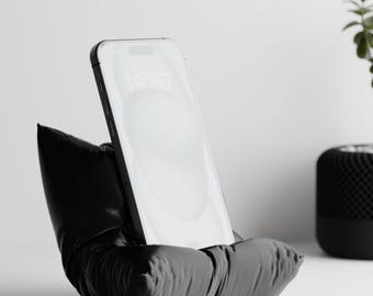 Phone Cushion Holder – Minimal Pillow Design Smartphone Stand | 3D Printed PLA Desk Organizer