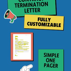 Contract Termination Letter, Vendor Contract Termination Letter, Supplier Contract Termination Letter