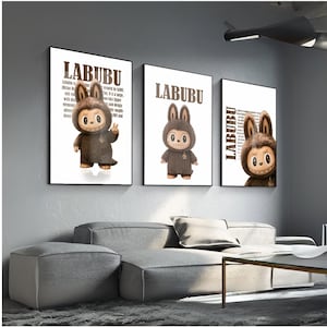 Labubu Poster | Cute Monster Wall Art Print | Modern Pop Art Decor | Labubu Fan Gift | Colorful Collectible Art for Toy Lovers & Kids Room11