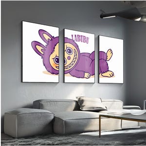 Labubu Poster | Cute Monster Wall Art Print | Modern Pop Art Decor | Labubu Fan Gift | Colorful Collectible Art for Toy Lovers & Kids Room 9