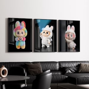 hypebeast Labubu Poster | Cute Monster Wall Art Print | Modern Pop Art Decor | Labubu Fan Gift | Colorful Collectible Art for Toy Lovers12