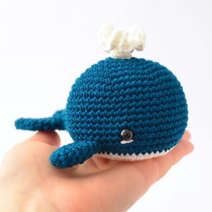 Cute Whale Amigurumi Crochet Pattern PDF, DIY Sea Animal Plush Tutorial, Beginner Friendly Digital Download