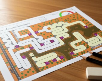 Circuit enfant USA activité éducative Montessori à imprimer