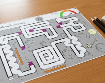 Circuit enfant LUNE activité éducative Montessori à imprimer