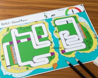 Circuit enfant BALI activité éducative Montessori à imprimer