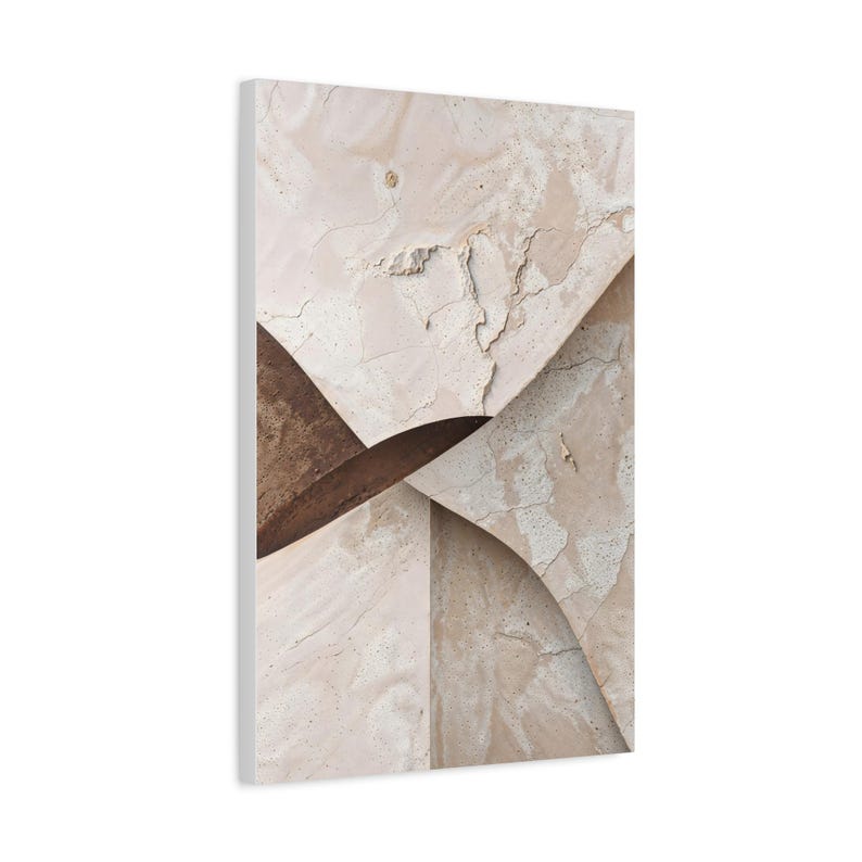 Wabi Sabi Textured Japandi Canvas Wall Art – Beige Minimalist Abstract ...