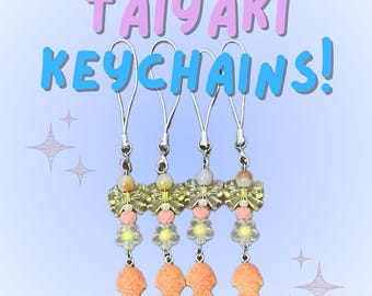 Taiyaki Keychain | Heisei Retro | Handmade Keychain | Phone Charm | Trinket