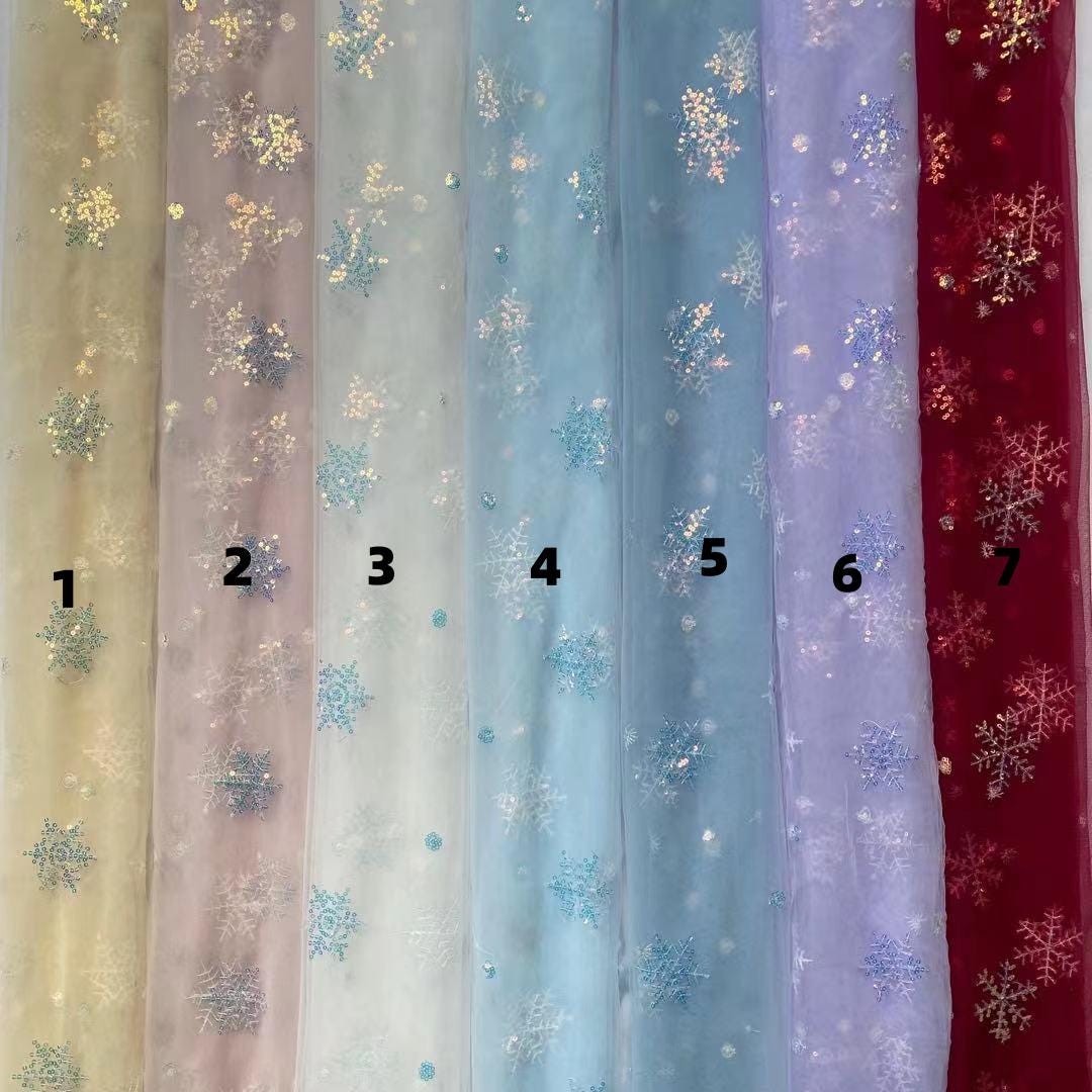 Tessuto Mesh (Tulle) Bielastico Glitter Polvere di Stelle - al Metro - Nero Glitter Argento