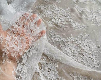 チュールメッシュ、繊細な花柄刺繍レース生地、ウェディングドレス、ブライダルドレス、ベール、女の子用ドレス、チュチュドレス用、1ヤード