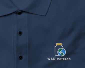 Java-Entwicklergeschenk - WAR veteran besticktes Polo - Lustiges DevOps & Programmierer Baumwoll-Polo-Shirt