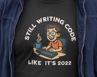 AI Coder Organic Cotton T-Shirt: Funny Programmer Gift