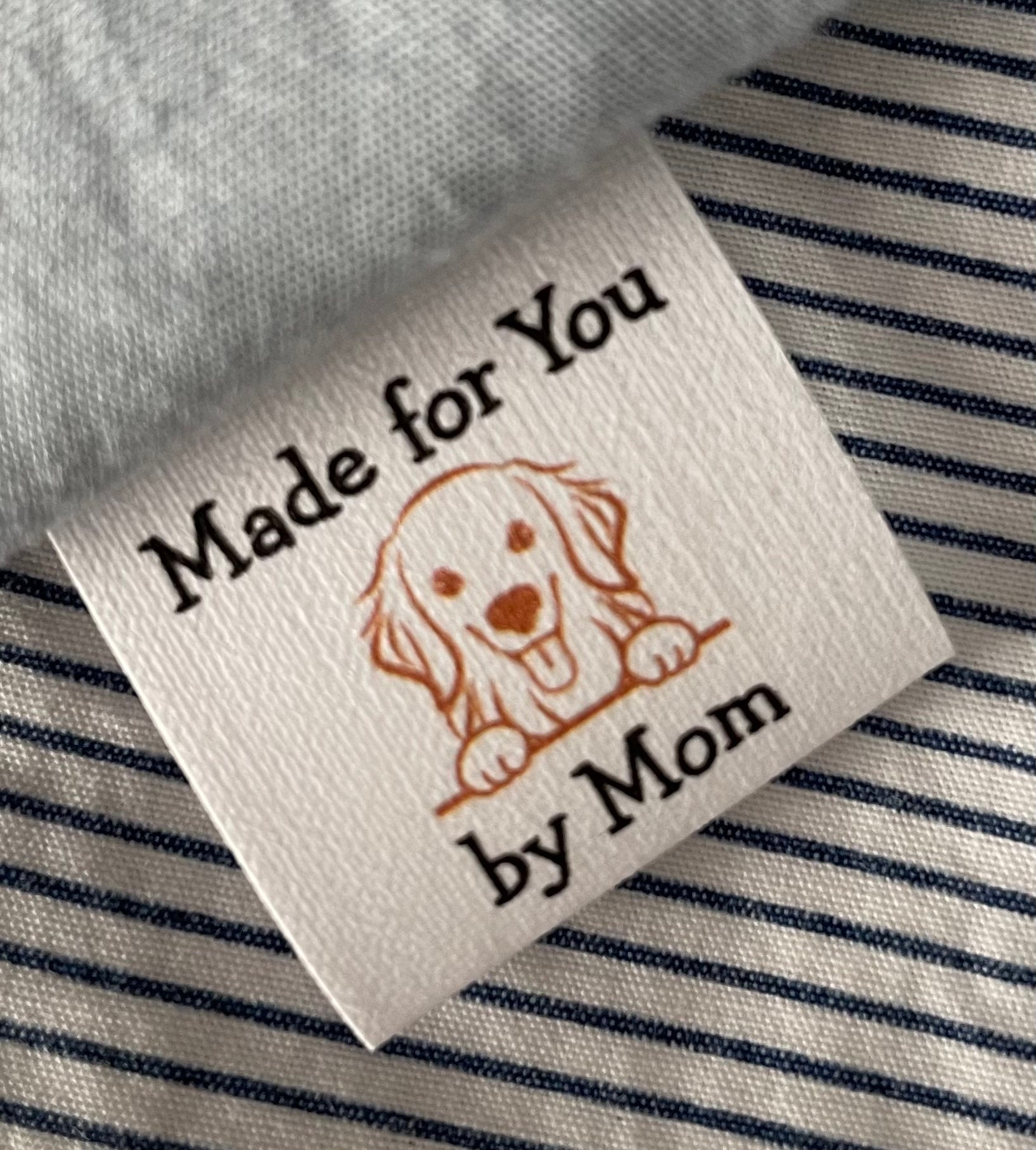 120 Fabric Tag Dog Puppy Paw Clothing Labels Custom Your Name Text Logo  Brand Custom Clothing Labels Sew in