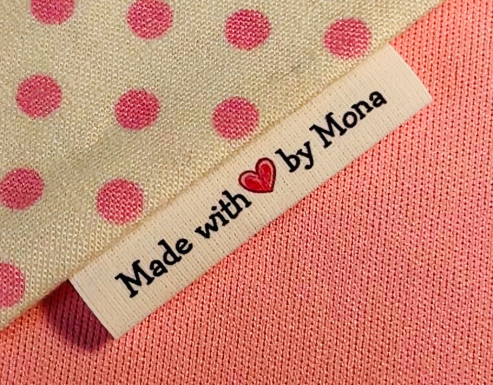 Fabric Tag Set, Personalized Sewing Labels, Quilt Label, Custom Sewing Label,  Personalized Knitting Labels, Custom Fabric Label LS14 