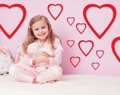 Heart Wall Decals - Pack of 32