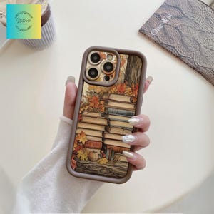 Book Lover Phone Case - Bookscrap Read Art Gift Cover for iPhone 16 15 14 13 12 11 Pro Max