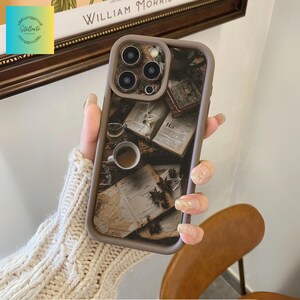 Book Lover Phone Case - Bookscrap Read Art Gift Cover for iPhone 16 15 14 13 12 11 Pro Max