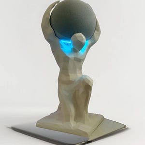 Supporto Atlas compatibile con Alexa Echo Dot di quarta/quinta generazione – Supporto bianco