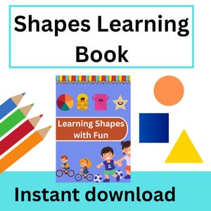 Learning Shapes with Fun|Shapes Tracing,Coloring and Drawing Activities|Kids Basic Shapes Workbook|Square,Rectangle, Triangle,Circle andStar