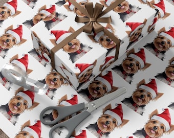 Custom Dog Face Paper Funny Dog Breed Gift Wrap Birthday Wrapping Paper Party Paper Wedding Paper Personalized Gift Wrap Custom Gift Paper