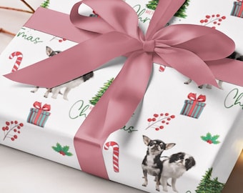 Custom Wrapping Paper Using Pet Photo Personalized Dog Christmas Wrapping Paper Cat Gift Wrapping Pet Gift Wrap Birthday Wrapping