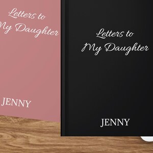 Gepersonaliseerde hardcover notebook cadeau voor dochter, aangepast naamdagboek, gepersonaliseerd briefpapier, uniek cadeau, elke gewenste tekst, van moeder