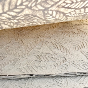 Deckle Edge Mulberry Paper Craft Supply Handmade Paper Eco Friendly Paper Natural Paper Textured Paper Decorative Paper Collage Leaf Paper