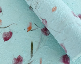 Handmade paper, eco friendly paper, natural paper, textured paper, decorative paper, collage supply