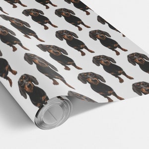 Gepersonaliseerde cadeaupapier, op maat gemaakt cadeaupapier, op maat gemaakt hondengezicht, grappig cadeaupapier, inpakpapier verjaardag, feestpapier, trouwpapier