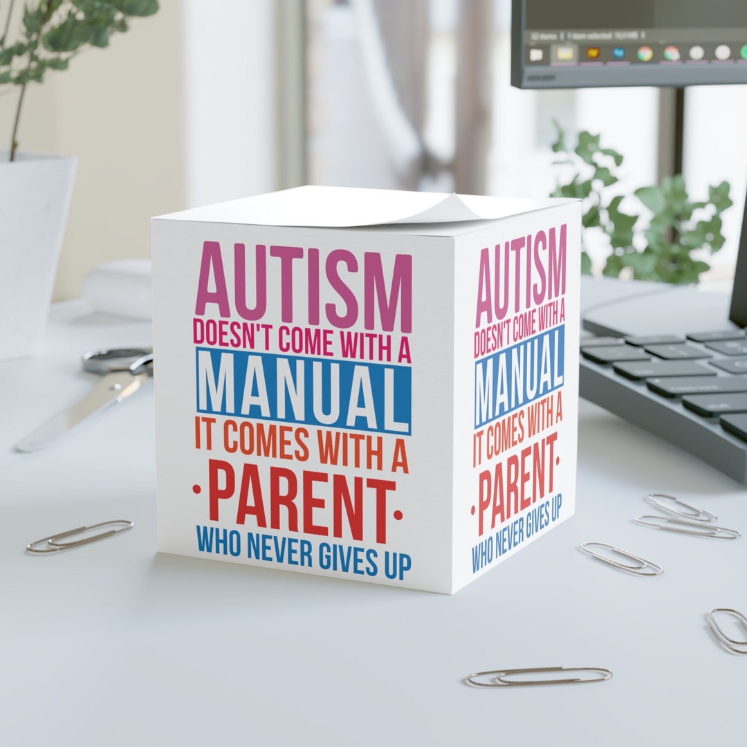 Buy Autism Awareness Sticky Note Gift Autism Awareness Notebook Autism ...