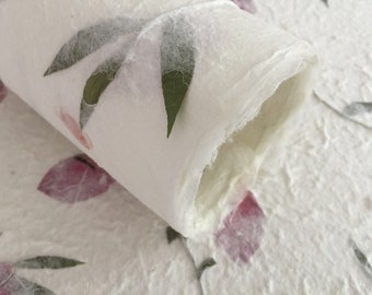 Feuille de papier fleur de mûrier, papier décoratif fait main, bord de papier fait main, Scrapbooking, couverture de livre papier fleur épais papier de luxe